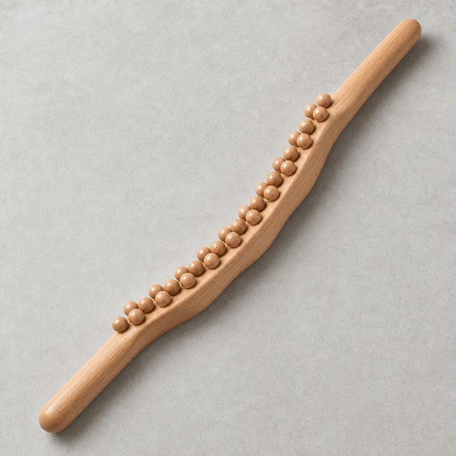 Palo de Masaje Guasha de Madera — Liberación Miofascial